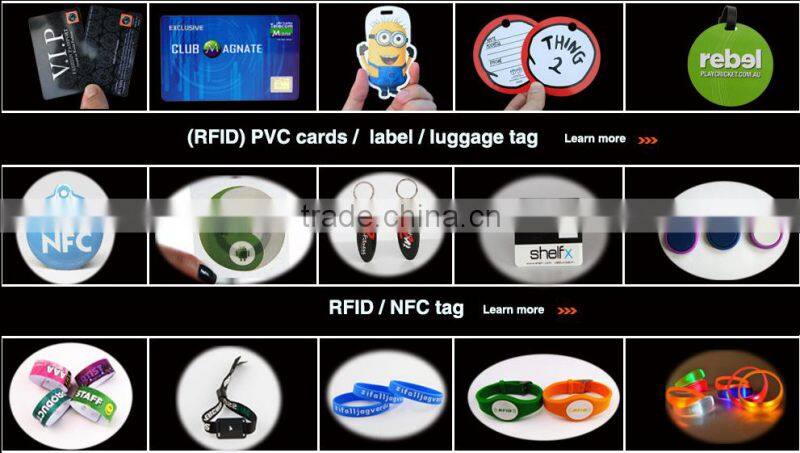 Waterproof rfid silicone bracelet china supplier