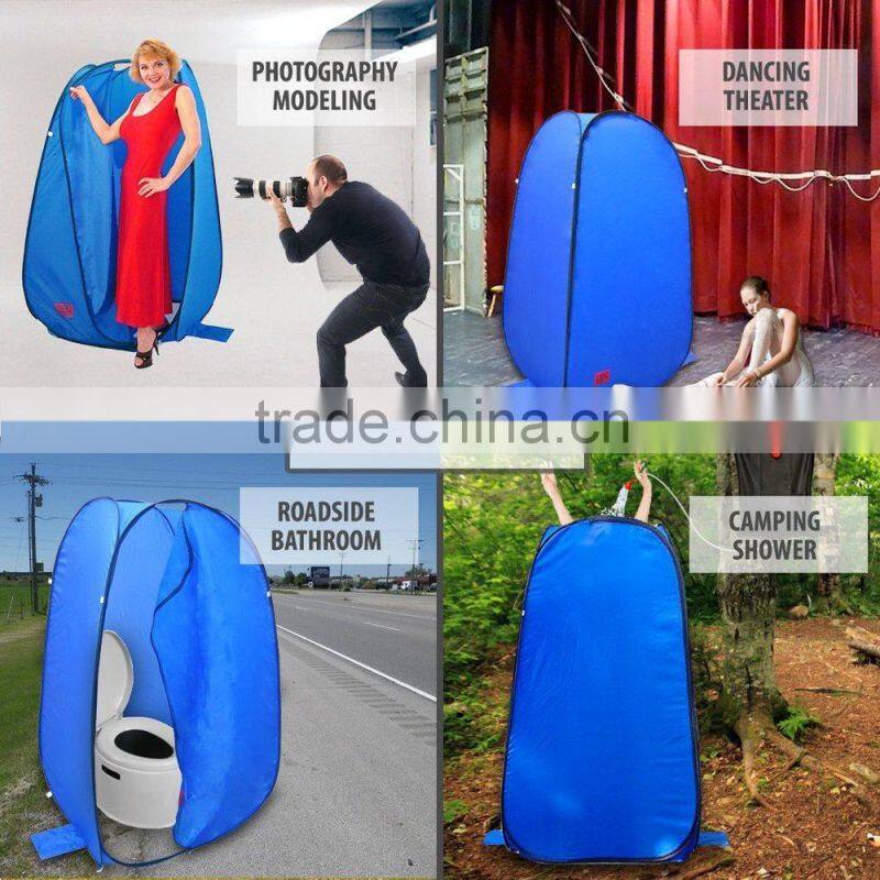 Green privacy shelter pop up change room dressing shower tent with bag