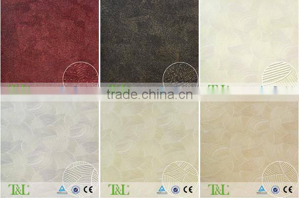 Shanghai deep embossed decorative pvc wallpaper