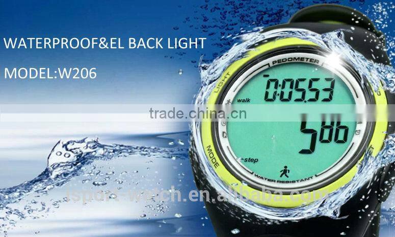 CE Rohs Multi-Color 3D Sensor Sports Watch Instructions for Using Pedometer