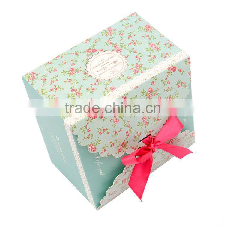 Top quality New design Natural paper bow tie box wholesale