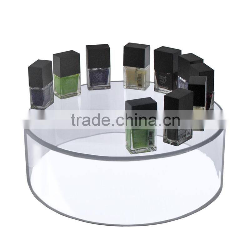 High quality acrylic column tray, cylinder display