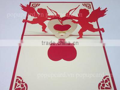 Cockscomb Flower 3d pop up greeting card