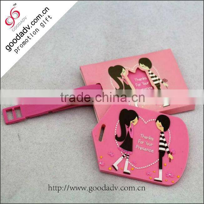 PVC travel tags / soft pvc luggage tag / plastic luggage tag for sale