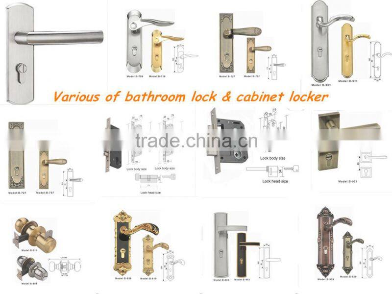 2014 stainless steel door lock,bathroom lock,sauna lock