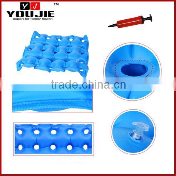 Factory supplier nylon PVC inflatable waterproof seat cushion with pump