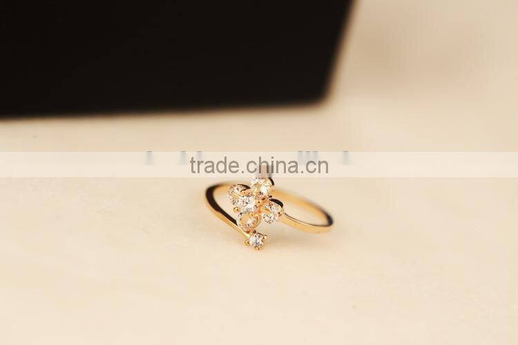 1pc white zircon ring, white zircon engagement rings