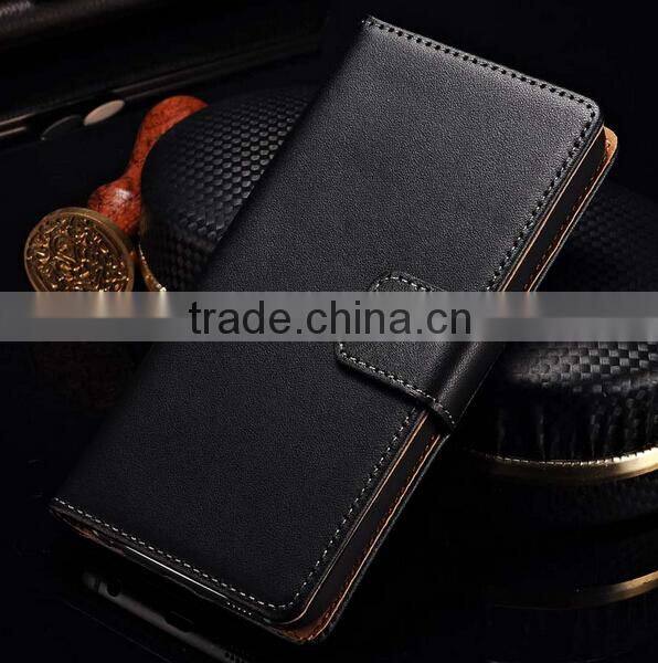 Top selling wallet leather case flip stand cover for htc butterfly 3