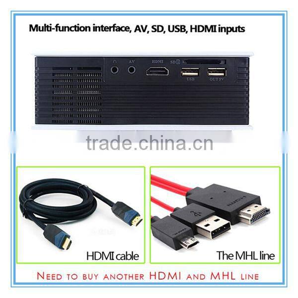 Wholesale Drop Shipping Office & School supplies 800 Lumens Mini Full HD LED 1080p Projector UC40+ Portable HDMI Home Theater