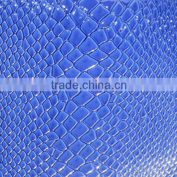 wenzhou leather with crocodile skin for handbag