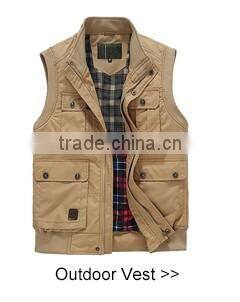Wholesale Boys Vest With Many Pockets Men Cotton Casual Vest