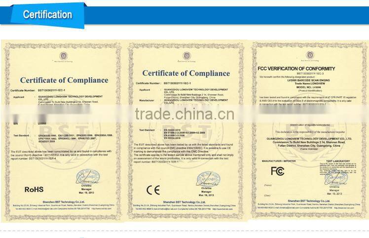 2015 NEW Portable 1D 2D Android Bluetooth RFID Reader for Tablet and All Phones