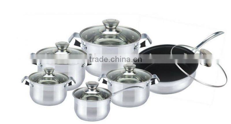 12 pcs Stainless Steel Cookware Set Royalty Line cookware/Non stick cookware