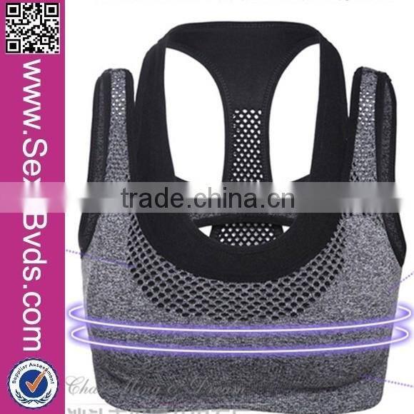 2016 Fashion Style women stretch top rank yoga fitness push up fit sports bra