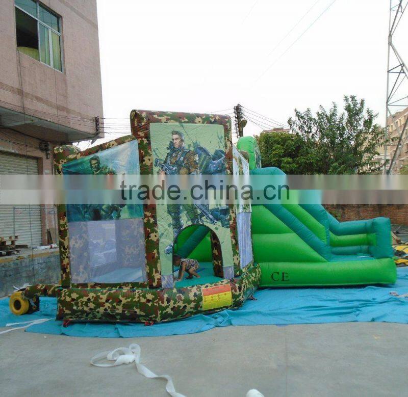 2016 hot inflatable castle slide combo