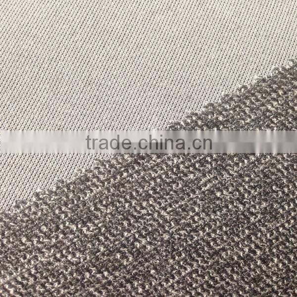 single jacquard 1x1 rib cotton knit fabric for t-shirts