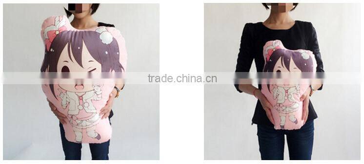 fabrics made pillowcases pillow covers anime dakimakura irregular shaped Love live! muse new 2016 custom printed
