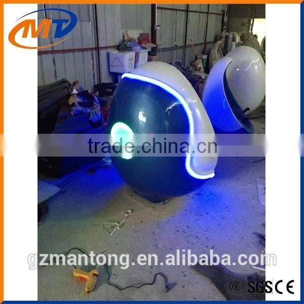 2016 Single/Doble /Triple Interactive Virtual Reality Electric cinema platform 1/3 Seats 360 Degree 9d Egg VR Cinema Simulator
