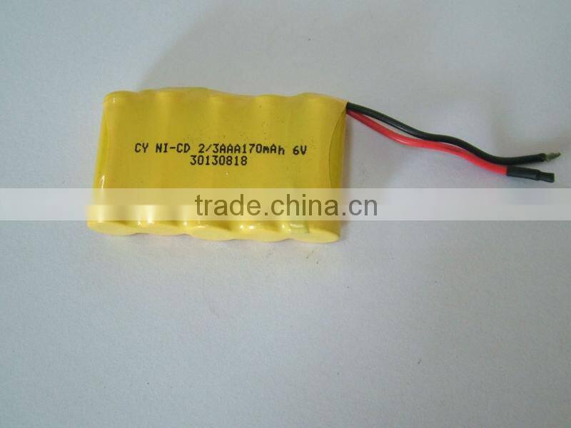 6V AAA High discharger rate Ni-CD Battery pack ,Nicd battery pack