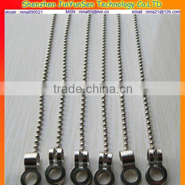316L stainless steel ball chain necklace