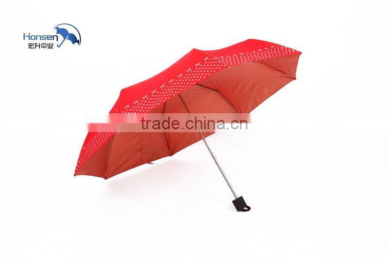 Hot Sell Ultra Light Aluminium Portable Personal Brand Parasol Fold Umbrella, Sun Umbrella
