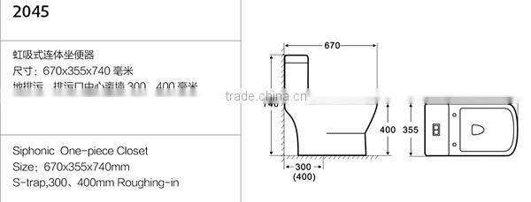 Y045 YYU factory ceramic wc toilet sanitary