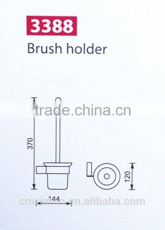 Solid Brass Chrome Finish Toilet brush holder, Bathroom Hardware Product,Bathroom Accessories FM-3388