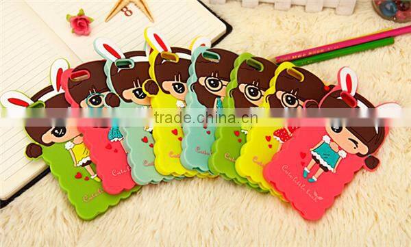 Customize popular cartoon 3d silicone cell phone case for Xiaomi Mi3