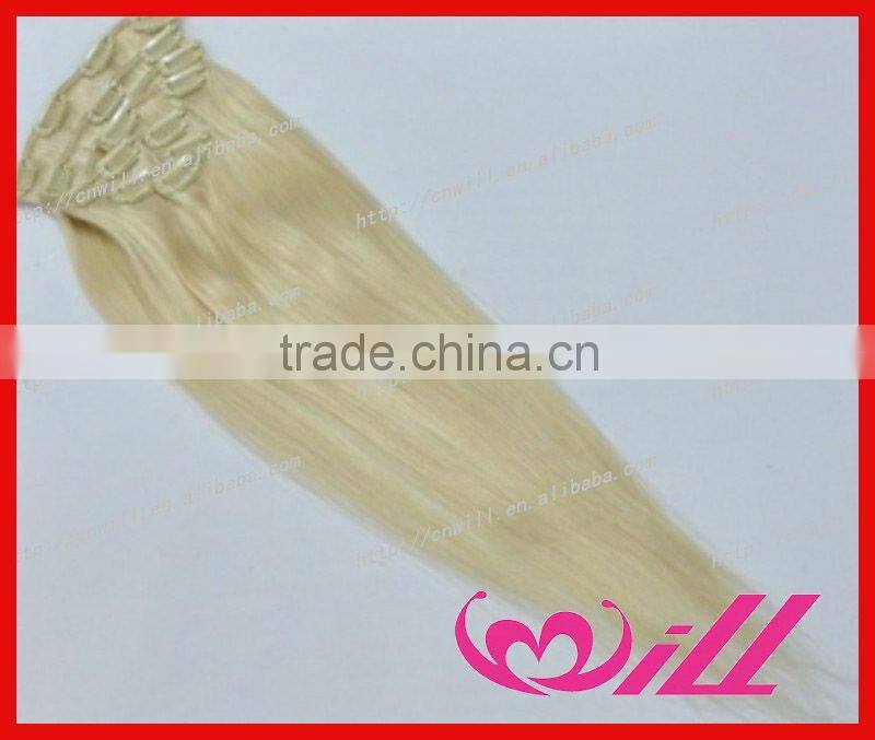 24 inch clip on hair extension clip on indian hair extensions