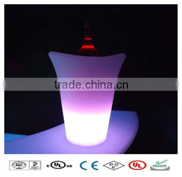 RGB glowing led plastic bacardi ice bucket