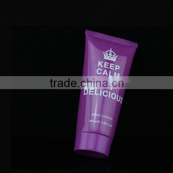 200ml body lotion offset printing plastic squeeze tubes