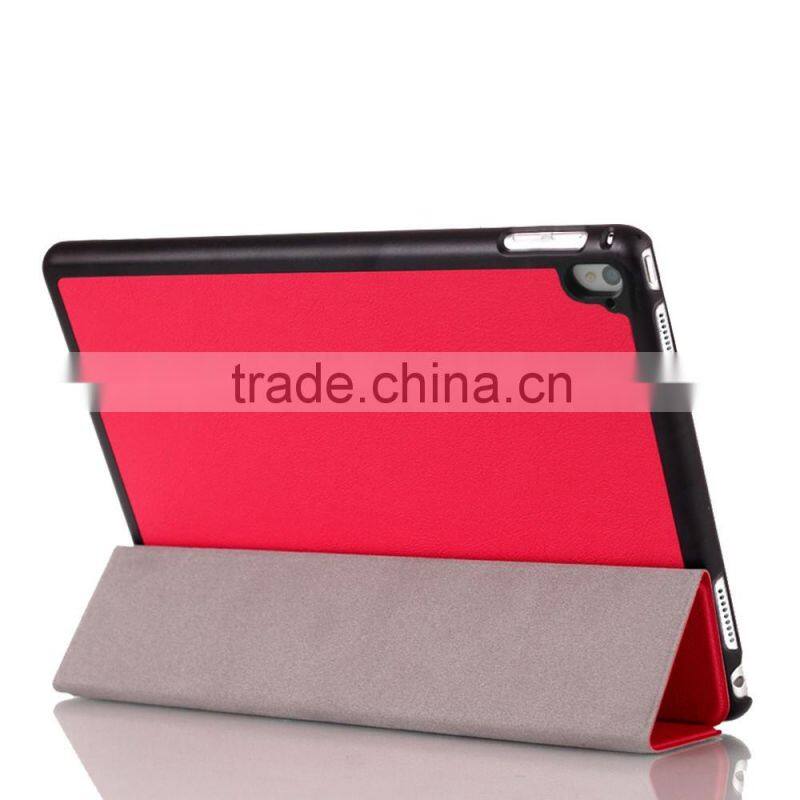 Cheap price shenzhen factory colorful slim magnet leather folders for iPad pro