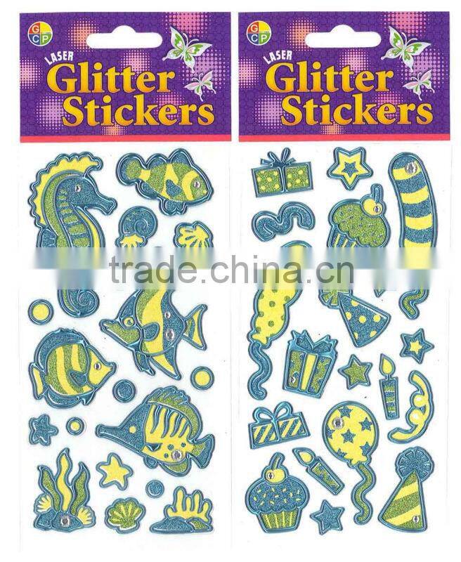 Glitter sticker