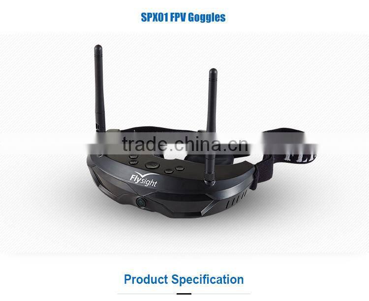 Flysight SPX02 5.8GHz FPV Video Wireless RX w/ headset&front camera compared with FatShark Attitude V2 Video Goggles