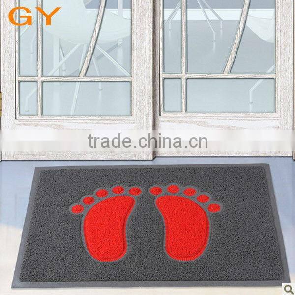 foot design pvc mat