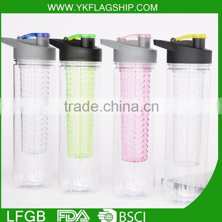 Sport portable water bottle joyshaker with filter, bpa free fruit infuser water bottle,water bottle joyshaker supplier