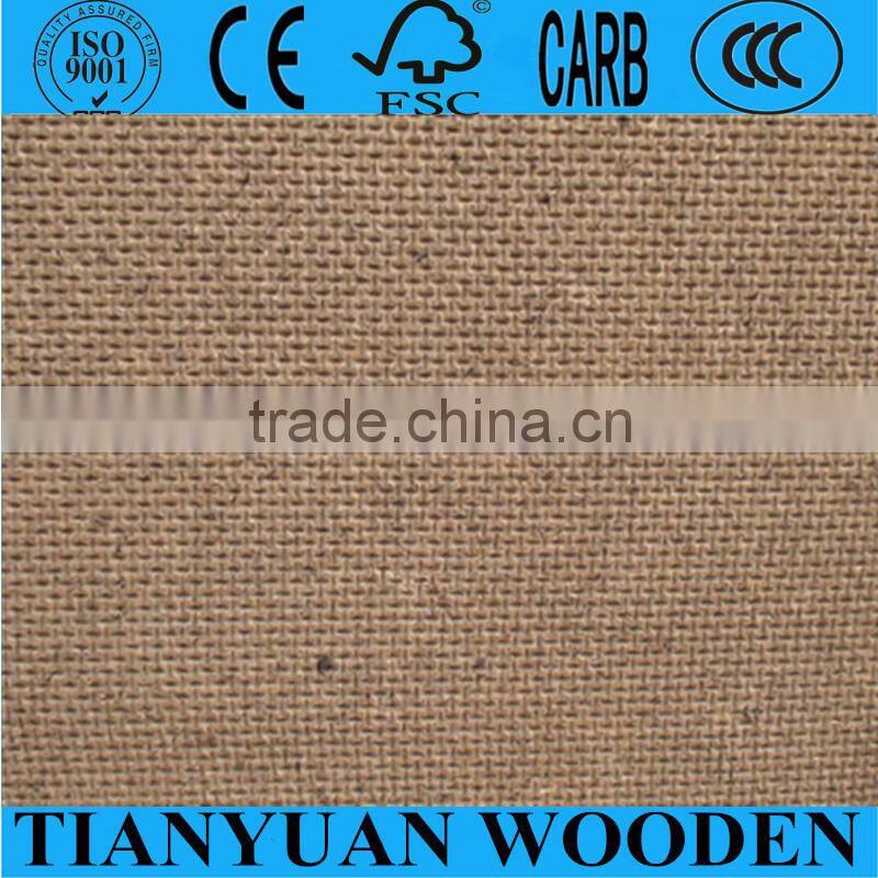 Dark brown hardboard 4x8 with smooth surface and rough back