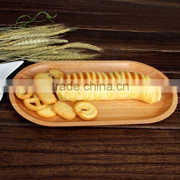 Customized polished wooden food presentation board