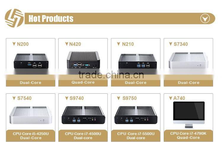 new products 2016 I7 high quality ultra low power mini fanless pc