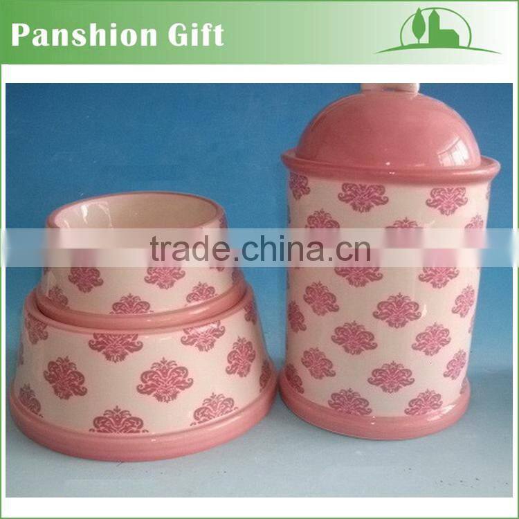 ceramic pet food container
