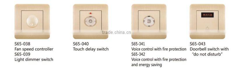 voice control switch with fire protection and energy saving