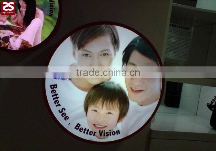 Wall Mounting Acrylic Round LED light box