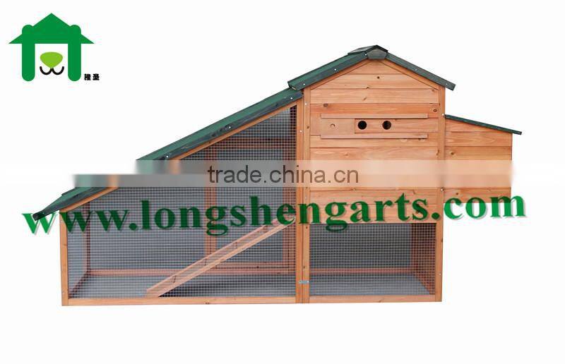 Wooden chicken coop hen house