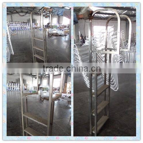 Four step Stainless steel swimming poor ladder,boat swim ladder