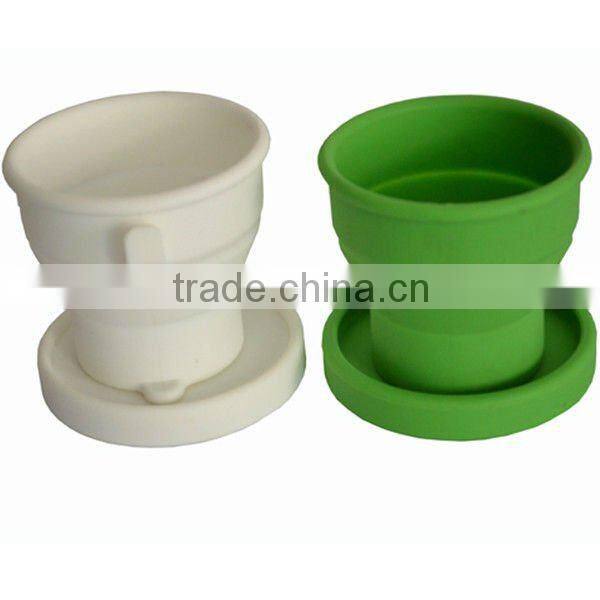 Folding Design Eco-friendly Silicone Tea Cups For Kids