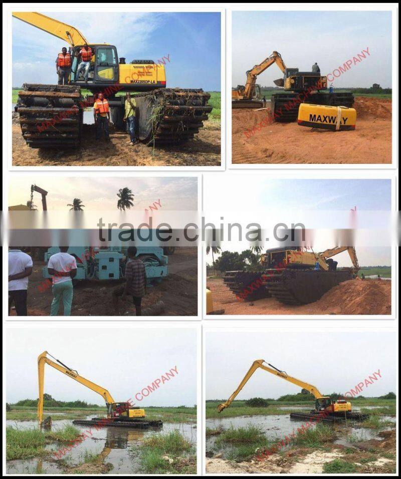 Chain and Floating Track for HITACHI Amphibious Pontoons , MAXWAY Machine Company