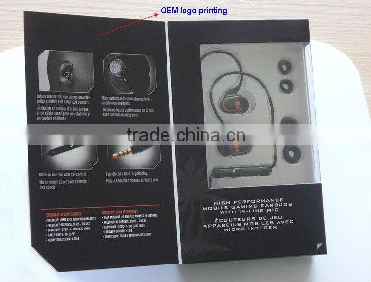 Original stereo best-selling braided wire earphones headphones