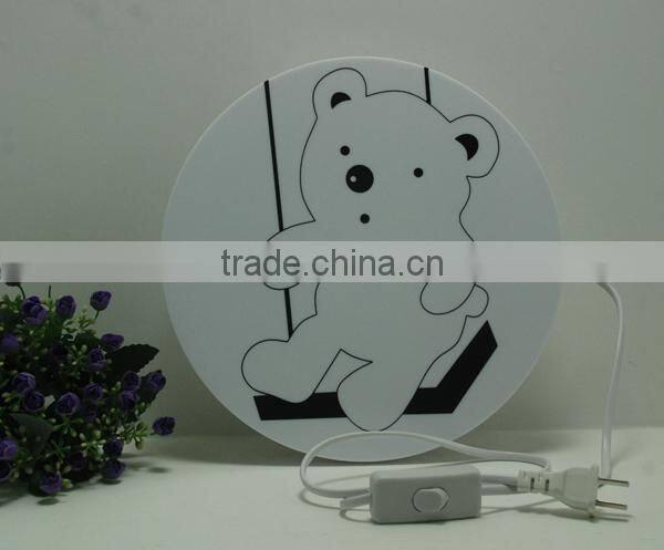 Factory Price New items Wallpaper night light 3D night lamp seven styles wall lighting.