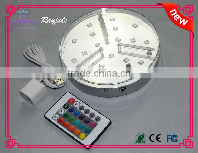 China wholesale RGB LED centerpiece light base/illuminator light base for event decoration
