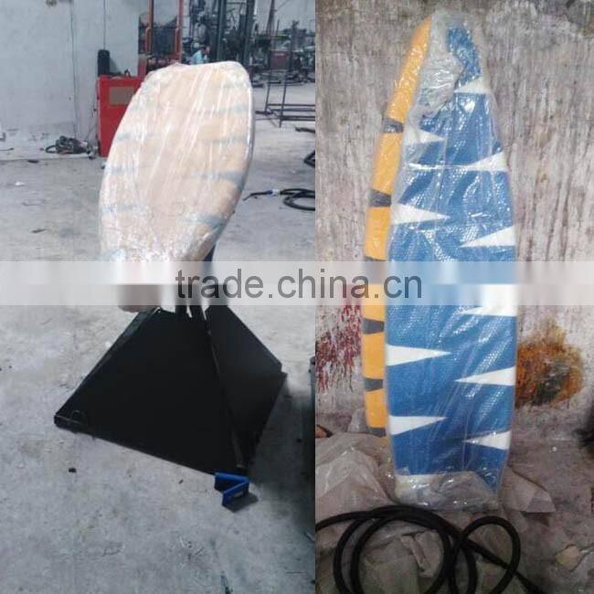 Inflatable surf board/inflatable surf simulator